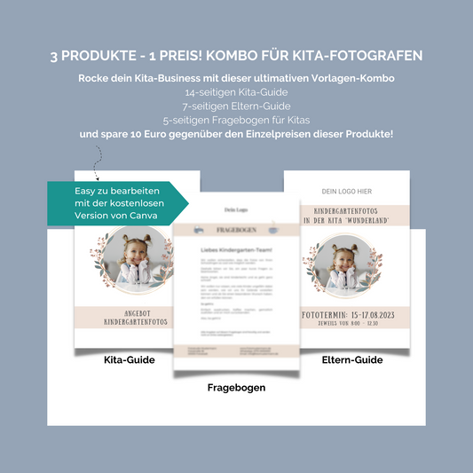 3 Produkte 1 Preis - Ultimative Kombo für Kitafotografen!